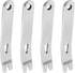 Biaungdo 4 Pcs Mini Crank Crowbar, Stainless Steel Mini EDC Pry Bar Keychain Multi-function Pocket EDC Tools Survival Scraper Opener for Outdoor, Indoors(3 Inch)