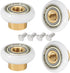 Biaungdo 4 Sets Shower Door Rollers, 19 mm Shower Door Rollers Runners Wheels Replacement Part, Bathroom Glass Door Roller Wheel Sliding Shower Door Runner