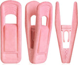 Brush Pink Velvet Hangers Clips 20 PCS, Premium Velvet Clips for Thin Velvet Hanger, Non Slip Strong Finger Clips Perfect for Suit Skirt Pant Clothes Velvet Hangers