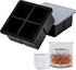 Bangp Large Ice Cube Tray for Whiskey,Silicone Ice Cube Trays 2 Pack,Large Ice Cube Molds with Leak Proof Removable Lid,Square Ice Cube Tray for Whiskey and Cocktail