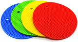 Bangp Silicone Coasters(Set of 4), Trivet Mats,Multipurpose Thermally Insulated Containers, Non-Slip, Flexible, Durable Heat Proof Mats