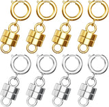 WISYOK 8 PCS Magnetic Necklace Clasps and Closures, Necklace Extender Chain Clasps Birthday Gift for Bracelet Necklaces Anklet Chain