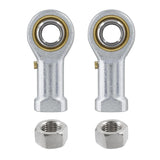 Biaungdo 2 Pcs 304 Stainless Steel PHSB6 Rod End Bearing, 3/8 x 3/8-24 Female Right Hand Heim Joint Rod End Bearing with Jam Nut