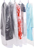 20Pcs Plastic Clear Garment Bags, 23.6x47.2 Inches Dry Cleaning Laundrette Suit Clothes Dustproof Storage Bags Hanging Garment Cover for Closet Storage, Dry Cleaner, Travel