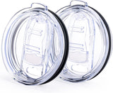 2 Pack 20 oz Tumbler Lids,Replacement Spill Proof Splash Resistant Slider Mug Toppe for Yeti Ramble and More Coffee Mugs,Straw Friendly