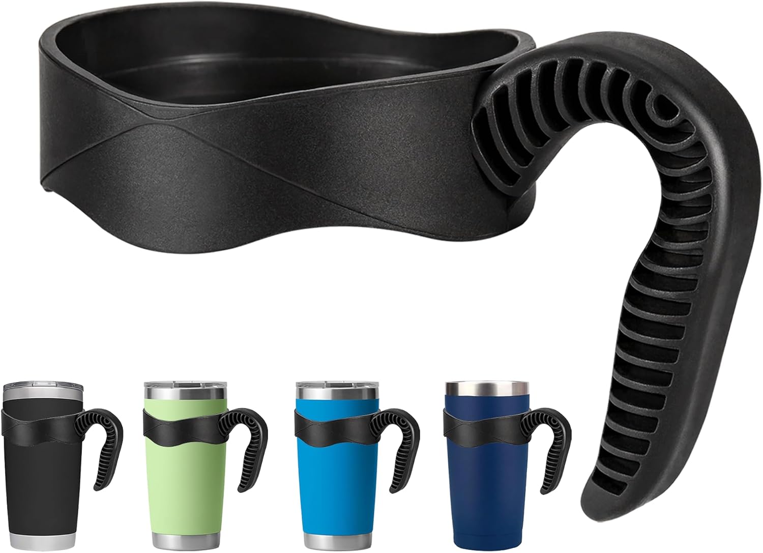 Activity Tumbler Handle for YETI Rambler 20 oz,Anti Slip Travel Mug Grip Cup Holder for Sumwill, Ozark Trail,Sic and More 20OZ Mugs, BPA FREE