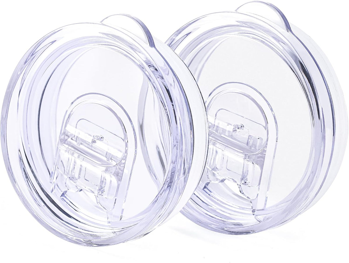 2 Pack 20 oz Skinny Tumble Lids,Replacement Spill Proof Splash Resistant Sliding Cup Covers for 2.73" Inner DiameterTumbler,Straw Friendly,BPA Free