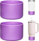 2Pack Silicone Boot Covers | Compatible with Hydro Flask Wide Mouth 20/24oz,Standard Mouth18/ 21/24oz,24oz Travel&2-20oz Water Bottles| 2.75-2.85" Base| Anti-Scratch & Noise Reduction