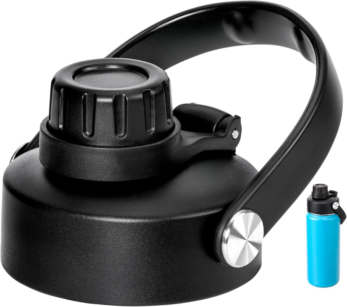 Replacement Chug Cap for ThermoFlask 14/1618/24/32/40 Oz Water Bottles, Wide Mouth Spout Lid, Dishwasher Safe - Ideal for Gym & Travel - Easy Sip