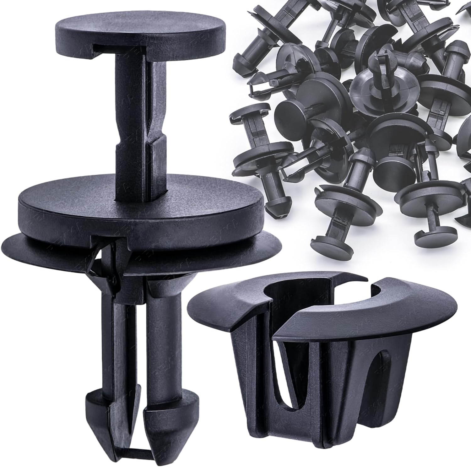 Rexka 15 Sets Silverado Bumper Clips Front Air Dam Deflector Retainer Clips Nut Grommet 15733971 15733970 Fits Chevy Trucks Suburban Tahoe Trailblazer GMC Canyon Savana Sierra Yukon Avalanche