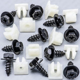 Rexka 10 Sets Bumper Cover Splash Shield Mud Guard Screw Bolt & Nylon Screw Grommet Nuts for Toyota Lexus 90159-60498 RAV4 Avalon Camry Highlander Prius ES300h GS350