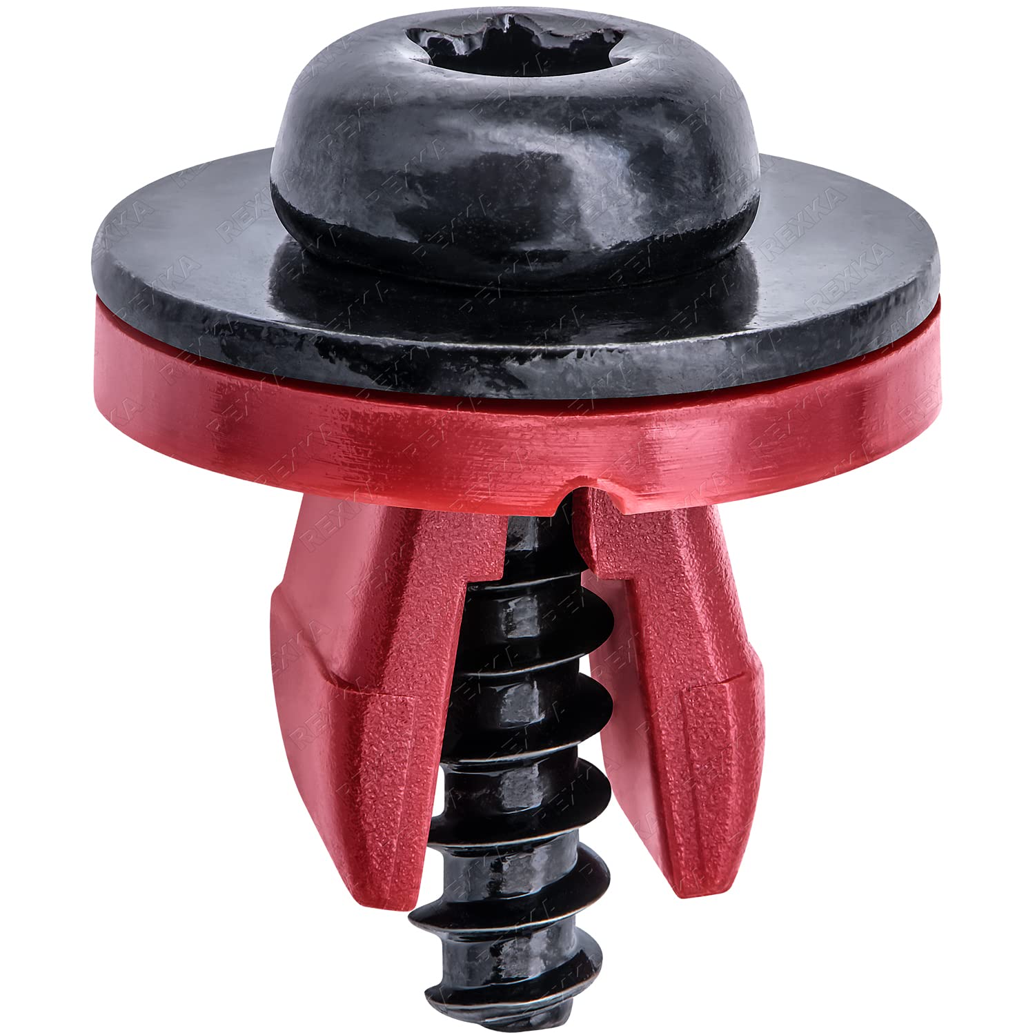 Rexka 20 Sets Engine Splash Shield Screws for Ford - T30 Torx Head Bolts and Grommets for Undertray Engine Fender Liner Deflector Grille for Ford Escape F-150 Edge Focus Fusion C-Max S-Max Lincoln