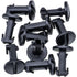 Rexka 10pcs Bumper Cover Retainer Tow Bracket Cover Body Liner Twist to Lock Retainer Clip for Land Rover LR012844 Discovery LR4 Range Rover Sport Velar