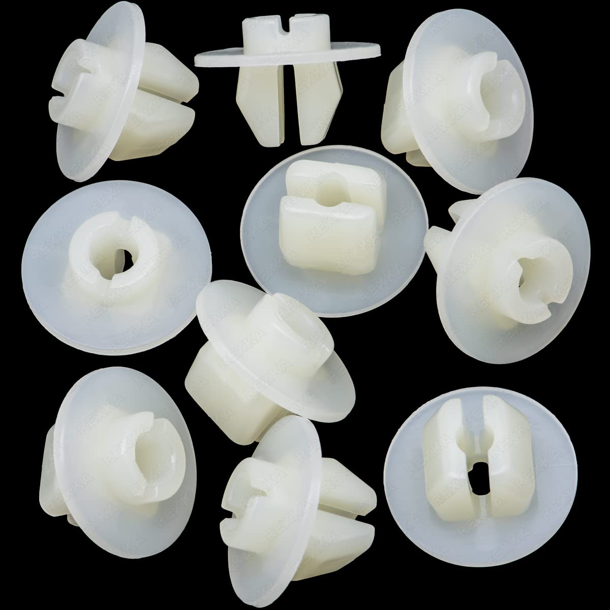 Rexka 10pcs Bumper Cover Cowl Grille Headlight Mounting Grommet Nylon Retainer Nut for Toyota Lexus 90189-05142