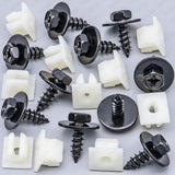Rexka 10 Sets Bumper Cover Splash Shield Rocker Molding Screw Nut Grommet Kit Fit Toyota 901596-0525 90189-06193 Avalon Camry Highlander Sienna Venza