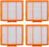 Replacement ilters Compatible with All Shark AI AV2501S AV2501AE AV2502AE RV2520AOUS AV2510AOUS AV2511AE RV2610WA RV2610WD Robot Vacuums with Sel-Empty Base, 4-Pack.