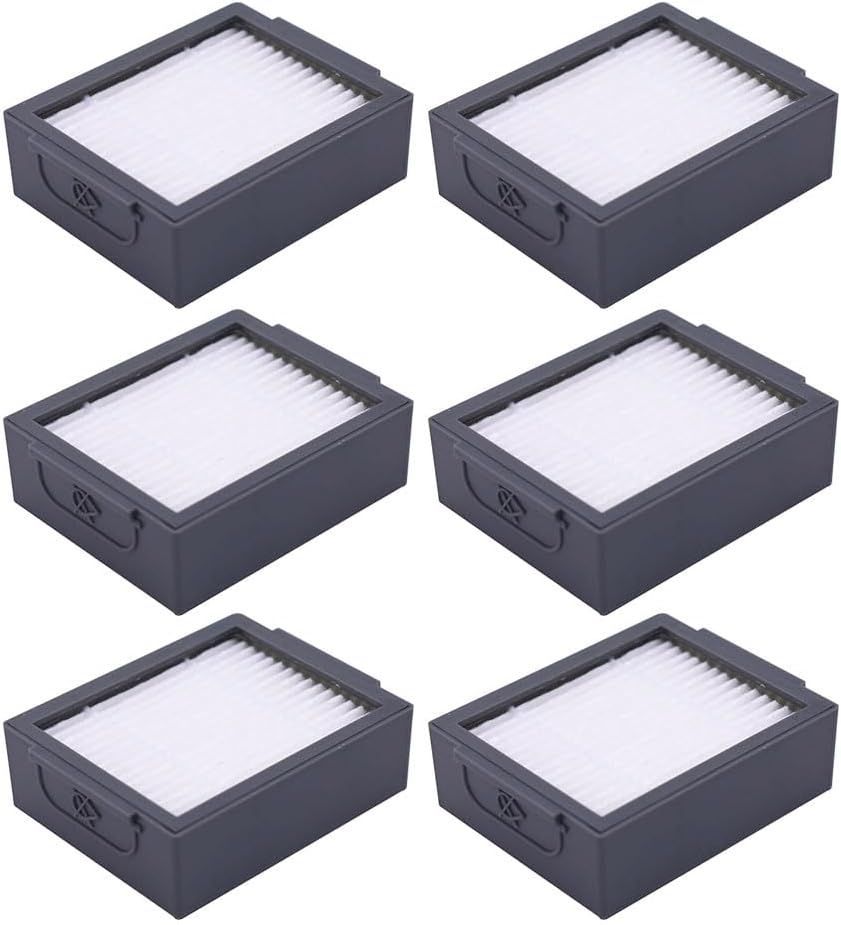 Replacement ilters Compatible with iRobot Roomba e i & j Series E5 E6 i1 i1+ i3 i3+ i4 i4+ i6 i6+ i7 i7+ i8 i8+ j7 j7+ and Combo j5 j5+ i5 i5+ Plus Robot Vacuums, 6-pack