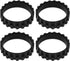 Replacement Rubber Wheel Tires Compatible with iRobot Roomba 500, 600, 700, 800, 900, e, i, j & S Series Models, Anti-slip, Great Adhesion and Easy Assembly, 4-Pack.
