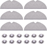 Mop Cloths Pads Water Tank ilter Compatible with  Q7, Q7 Max, S6, S6 Pure/MaxV, S5 Max, S5, S4, E5, E4, E35 and E2 Robot Vacuums, 18-Pack.
