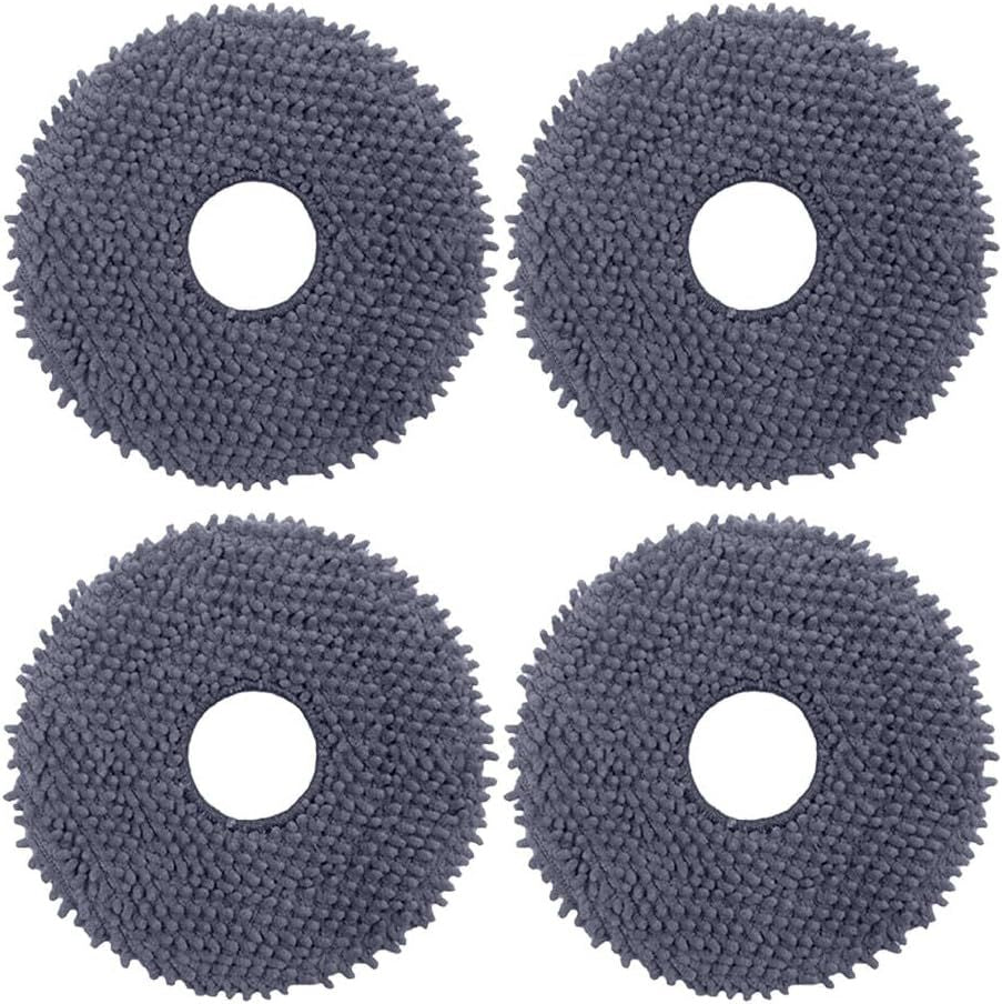 Replacement Mopping Pads Compatible with  Q Revo, Qrevo MaxV/S/Pro/Master/Slim/Edge/Curv/S5V/2R3W, QV 35A, QV 35S, Saros 10R Robot Vacuums Parts Accessories, 4-Pack.