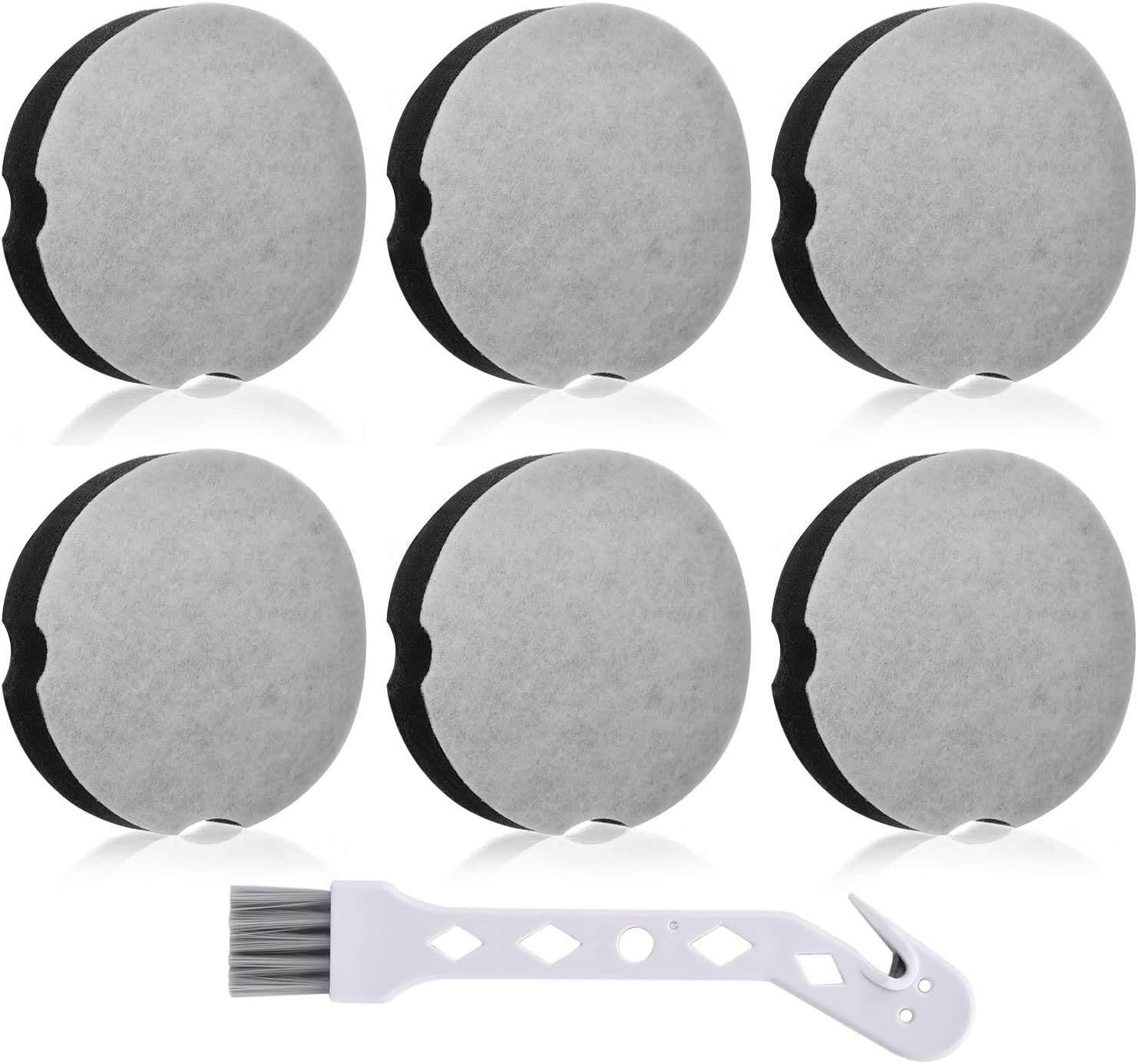 6 Pack ilter Replacement or Bissell Cleanview Compact Turbo 3508 3437 Powerorce Compact Lightweight Upright 2112 1520 or Bissel Turbo Bagless 2690 Vacuum, Parts #1604896/160-4896