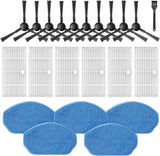 Replacement Parts or XIEBro Lie BR151, or ZCWA BR151, or MANVN BR151, or Kilgone G20, or MAMNV BR151, or MANVINS G20, or ZC WAS BR151, or iMartine BR151, 6 ilters, 5 Mop Pads, 10 Side Brush