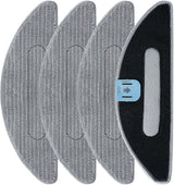 4 Pack Replacement Mop Pad Compatible with iRobot Roomba Combo i5+/ i5/ j5+/ j5 Robot Vacuum and Mop, Washable & Reusable Microiber Cleaning Pads