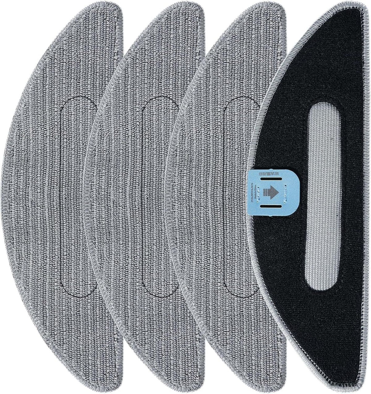 4 Pack Replacement Mop Pad Compatible with iRobot Roomba Combo i5+/ i5/ j5+/ j5 Robot Vacuum and Mop, Washable & Reusable Microiber Cleaning Pads