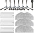Accessories Kit or ROPVACNIC S1, or Tipdiy G90, or betboyles V75S, or VIPSUN Z1, or PrettyCare C2 Robot Vacuum Replacement Parts, 6 Side Brush, 3 HEPA ilter, 3 Mop Pad
