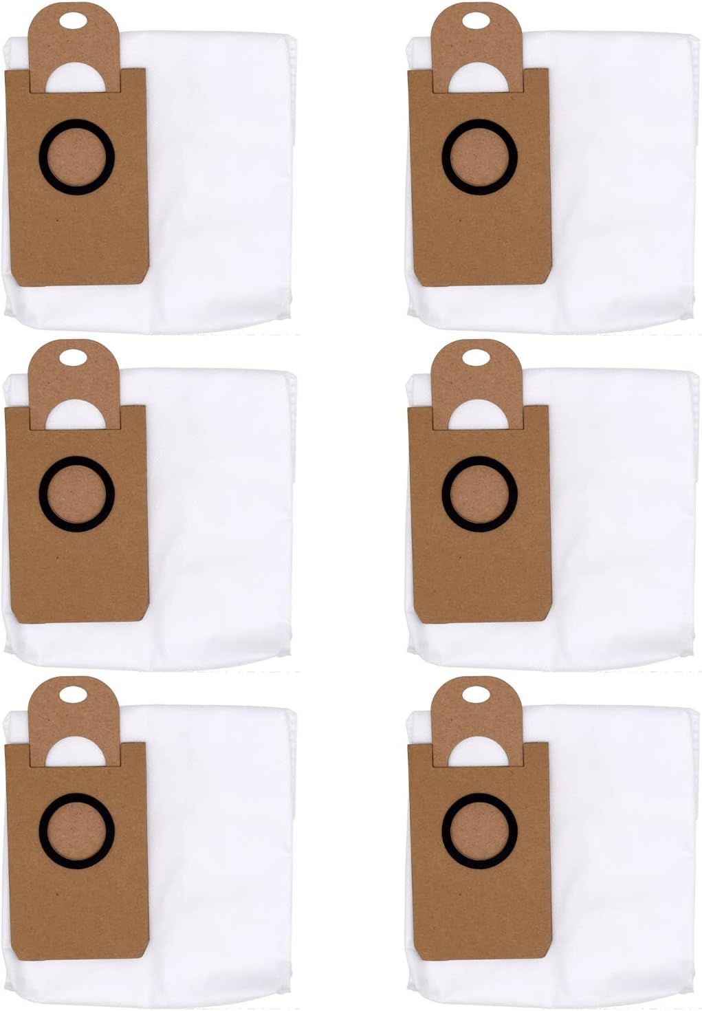 6 Pack Dust Bags or iHome AutoVac Nova Sel Empty Robot Vacuum Replacement Accessory Parts
