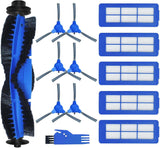 Spare Accessories Compatible or euy 11S Max, 30C Max, 15C Max, Robotic Vacuum Replacements: 1 Roller Brush 6 Side Brushes 5 Unibody ilter 𝙉𝙊𝙏 𝙛𝙤𝙧 𝟏𝟏𝐒 or 𝗚𝟯𝟬