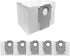 6 Pcs Replacement Reill Dust Bags Compatible with  Q10 S5+, Q10 X5+, Q7 M5+, Q5 Max+, Q5+, S8 Pro Ultra, S8+, Q7 Max+, Q8 Max+, Robotic Vacuums 3L Large Capacity