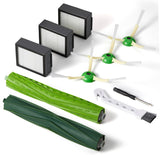 Replacement Parts & Accessories or iRobot E, I & J Series, Combo i5, j5 Series Robot Vacuum, Dual Multi-Surace Rubber Brushes & 3 HEPA ilter & 3 Edge-Sweeping Brushes