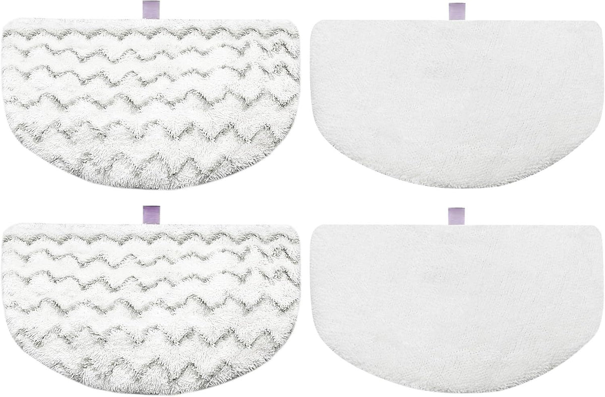 4 Pack Steam Mop Pads Replacement or Bissell Powerresh Steam Mop 1940 1440 1544 1806 2075 Series, Model 5938 19402 19404 19408 19409 1940A 1940 1940Q 1940T 1940W, Microiber Washable, Reusable