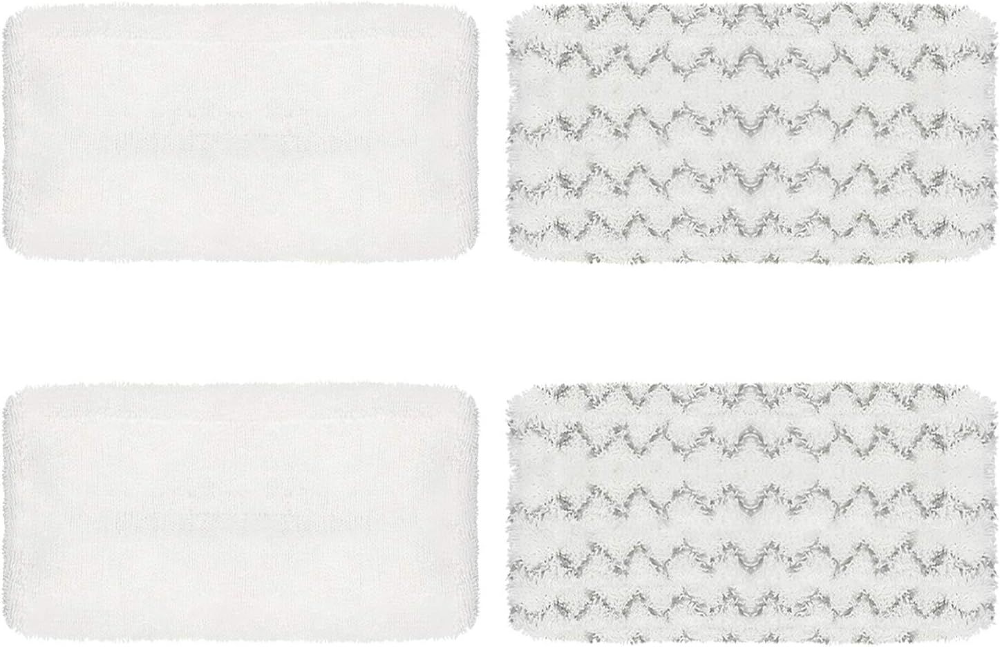 4 Pack Steam Mop Pads or Bissell Symphony 1252 1606670 1543 1652 1132 1530 11326 Vacuum and Steam Mop, Bissell 2747A Replacement Pads, Bissel Symphony Pet Mop Pads, Microiber Washable & Reusable