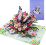 Birthday Card or Wie, Beautiul 3D Butterly Pop-Up Greeting Card with Envelope, Heartelt Birthday Gits or Wie, Husband, Girlriend, Mom, Dad, Sister, riend on Special Day (Purple)