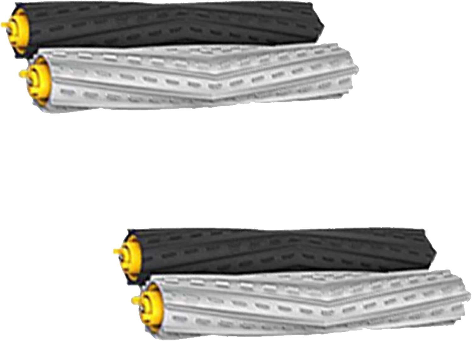 2 Sets Extractor Roller Brush Replacement Parts Compatible with iRobot Roomba 800 900 Series 805 860 870 880 890 960 961 980 981 985 Vacuum Accessories