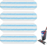 Mop Pads Replacements Compatible with O Cedar H2prO lat Mop System Microiber Mop Replacement Heads or O-Cedar/Vileda H2prO lat loor Mop, Washable & Reusable Pad Reills or Deep Cleaning, 4 Pack