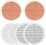 6 Pack Mop Pads Replacement Compatible with Bissell Spinwave Mops 2124 2039 2037 2039A Series Steam Mop Pads or Bissell Spinwave Hard loor Cleaning Kits 2 Sot Pads, 2 Scrubby and 2 Heavy Scrub Pads