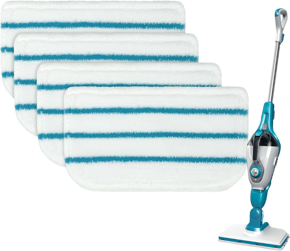 Steam Mop Pads Replacement Compatible with Black Decker Steam Mop SM1600, SM1610, SM1620, HSM13E1, HSMC1300X, HSMC1321, HSMC1361SG Cleaner Black and Decker Steam Mop Replace Pads or loor Cleaning