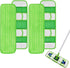 4 Pack Microiber Mop Pads or Swier XL Mops Reusable Wet and Dry Mopping Cloths Compatible with Swier Sweeper XL,Washable XL Mop Reill Replacement or All Hardwood Dry & Wet Cleaning