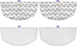 Steam Mop Replacement Pads Compatible with Bissell Powerresh Mop Pads or Bissell 1940 1806 1544 1440 2075 2685 2814 Series Mops Resuable loor Steamer Mop Pad Reills or Dry & Wet Cleaning, 4 Pack