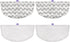 Steam Mop Replacement Pads Compatible with Bissell Powerresh Mop Pads or Bissell 1940 1806 1544 1440 2075 2685 2814 Series Mops Resuable loor Steamer Mop Pad Reills or Dry & Wet Cleaning, 4 Pack