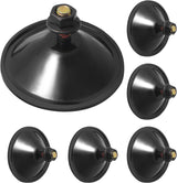 Biaungdo 6 Pack 55mm/2.16inch Strong Adhesive Suction Cup with M6 x 14mm Thread Screw, Black Thread Screw PVC Sucker Pads Holder, Glass Sucker Suction Cup Holder for Window, Bathroom Wall, Car Shade