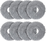 8 Pack Mop Pads or  QV 35A/Saros 10R/Q Revo/Qrevo S/Qrevo Pro/Qrevo Plus/Qrevo Master/Qrevo Slim/Qrevo Curv/Qrevo Edge Robot Vacuum Cleaner, Spin Cleaning Pads Replacement Accessories Set