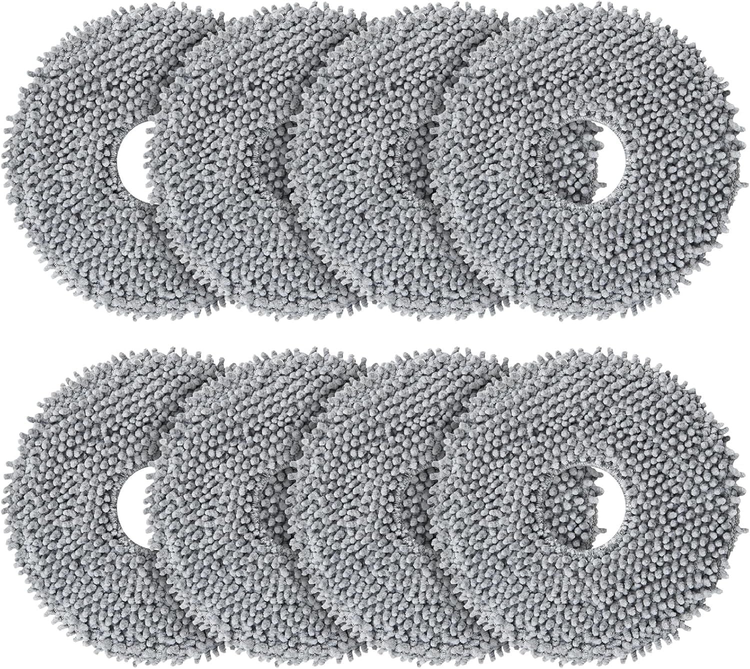 8 Pack Mop Pads or  QV 35A/Saros 10R/Q Revo/Qrevo S/Qrevo Pro/Qrevo Plus/Qrevo Master/Qrevo Slim/Qrevo Curv/Qrevo Edge Robot Vacuum Cleaner, Spin Cleaning Pads Replacement Accessories Set