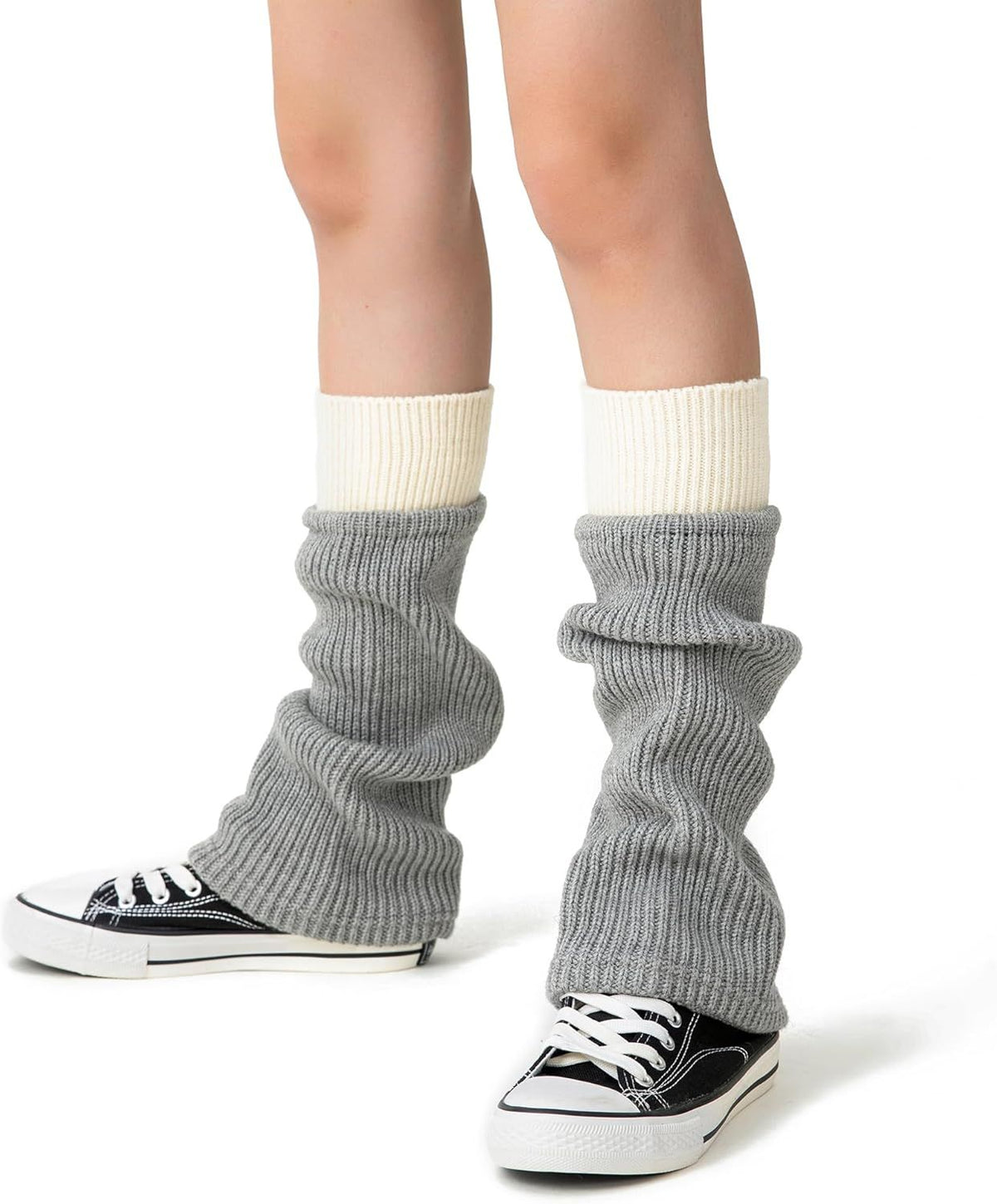 Women's Leg Warmers Wool Blend, Leg Warmers or Girls, Ribbed Knit Thermal Ankle Warmers and Boot Cus or Winter