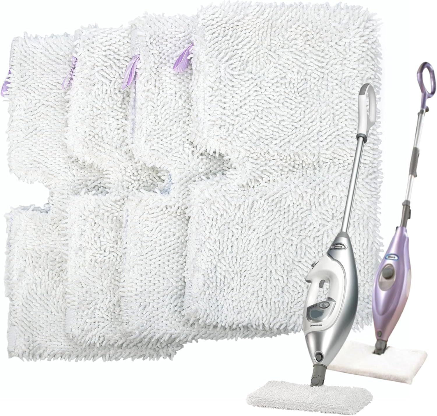 Steam Pocket Mop Replacement Pads or Shark S3500 Series S3501 S3601 S3550 S3901 SE450 S3801CO S3601D S2901 S2902 Steam Pocket Mop, 4 Pack
