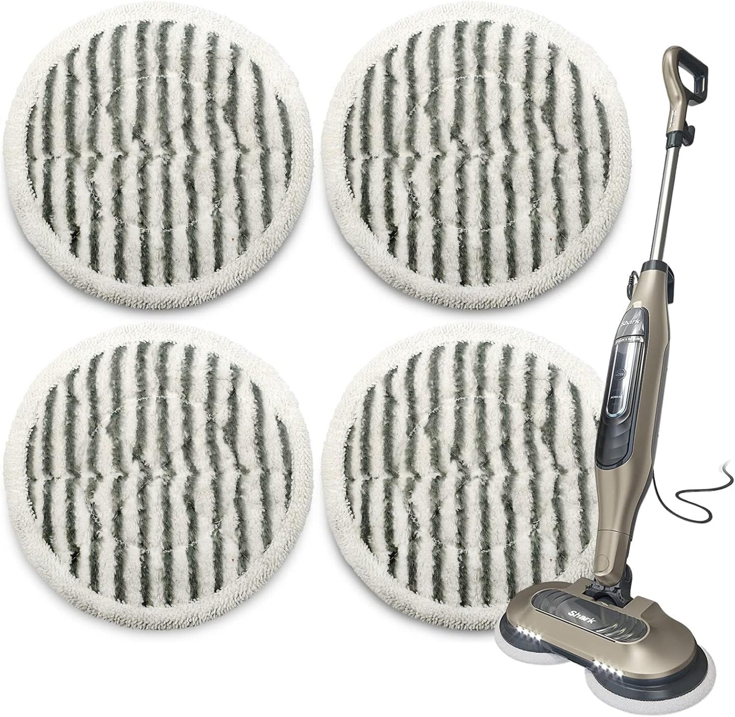 Steam & Scrub Mop Pads or Shark S8201 S8001 S7001 S7201 S7000AMZ S7000 S7005 S7020 S7001C Steam & Scrub Mop Dirt Grip Steam Mop Replacement Pads
