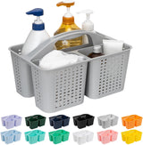 Portable Shower Caddy, Caddy Organizer with Handle, Plastic Shower Basket Hold Soap, Shampoo, Hair Supplies and Beauty Products, Cleaning Supplies Organizer or Home, Dorm, Shel and Cabinet